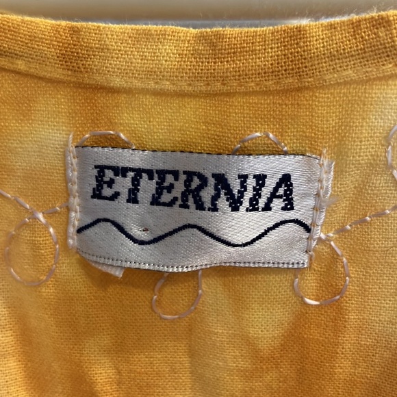 Boho tie dye long summer dress with embroidery - Picture 4 of 9